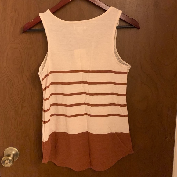 Lucky Brand Linen Striped Tank - Picture 4 of 4